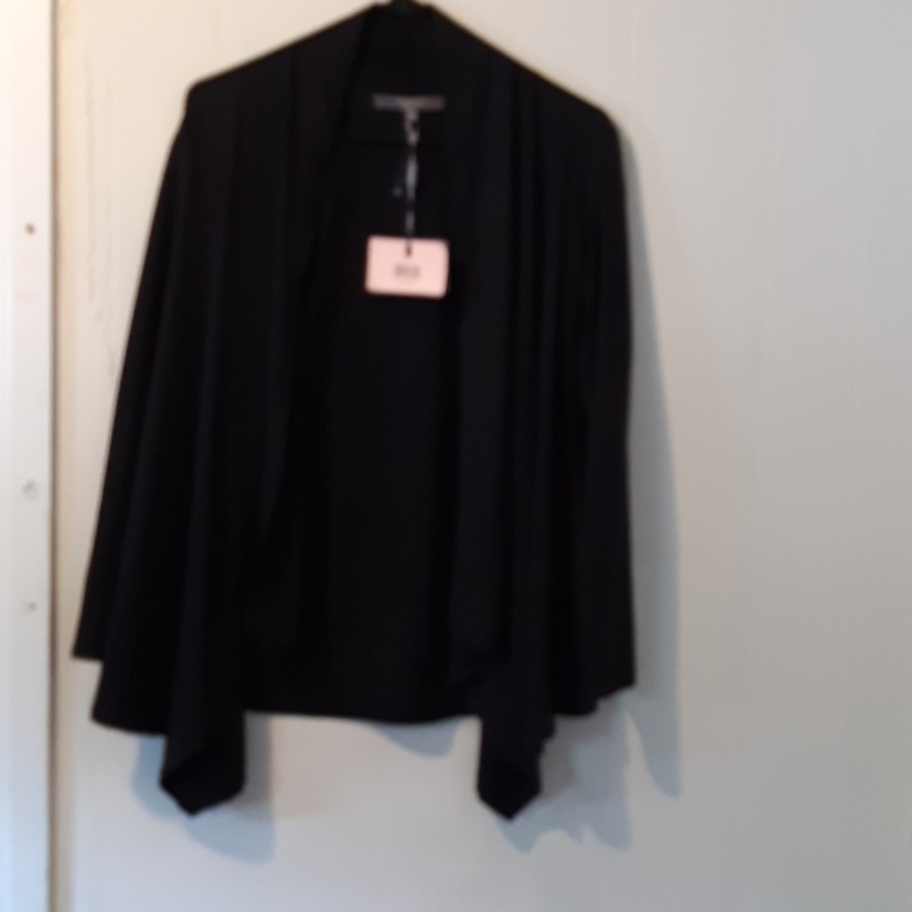 Cardigan black open cardigan brand essentials bm